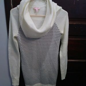 Candies Long Sweater with Cowl Neck